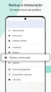 Diário com cadeado screenshot