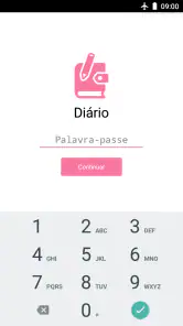 Diário com uma fechadura screenshot