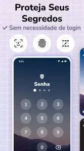 Diário Privado com Senha screenshot