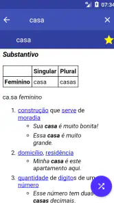 Dicionário de Português screenshot