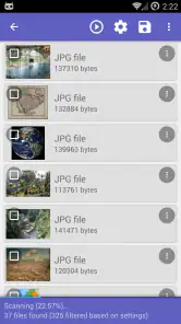 DiskDigger Pro file recovery screenshot
