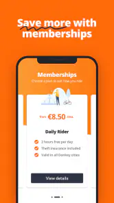 Donkey Republic Bike share screenshot