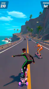 Downhill Race ― Jogos de skate screenshot