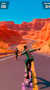 Downhill Race ― Jogos de skate screenshot