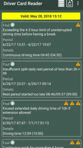 Driver Card Reader screenshot