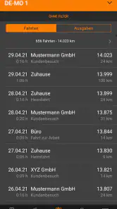 Driverslog Pro 2 - Fahrtenbuch screenshot