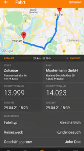 Driverslog Pro 2 - Fahrtenbuch screenshot