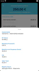 e-fatura screenshot