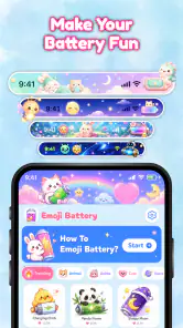 Emoji Battery Icon & Widget screenshot