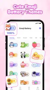 Emoji Battery Icon & Widget screenshot