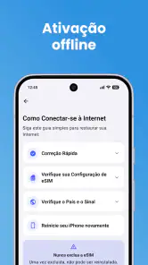 eSIM Viagens e Dados Móveis screenshot