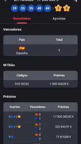 EuroResultados Milhões Dreams screenshot