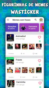 Figurinhas de memes WASticker screenshot