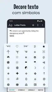 Fonte de Letras Diferentes screenshot