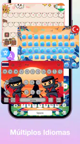 Fontes do teclado: temas screenshot