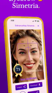 Formato e beleza do rosto test screenshot