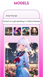 Gerador de arte de anime AI screenshot