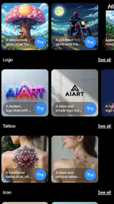 Gerador de imagens AI screenshot