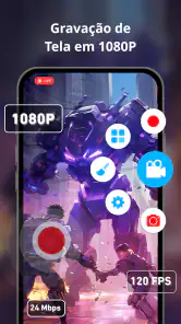 Gravador de tela, Gravar video screenshot