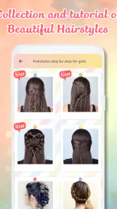 Hairstyles step by step screenshot