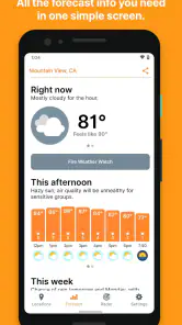 Hello Weather screenshot