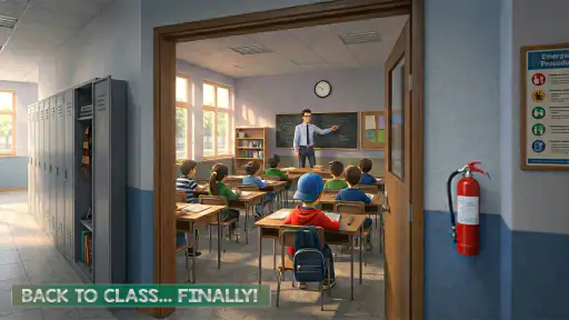 Home escape: Schoolboy stealth screenshot