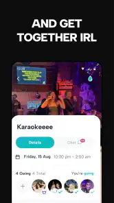 Howbout: social calendar screenshot