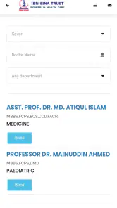 Ibn Sina Doctor Appointment screenshot