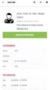 Ibn Sina Doctor Appointment screenshot