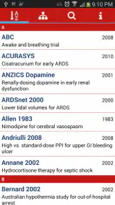 ICU Trials by ClinCalc screenshot