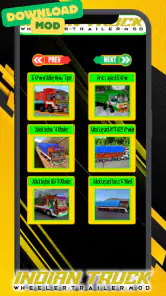 India Truk Wheeler Trailer Mod screenshot