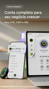 InfinitePay Tap, Conta, Cartão screenshot