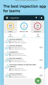 Inspection checklist audit app screenshot