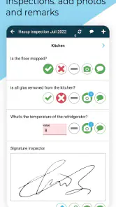 Inspection checklist audit app screenshot