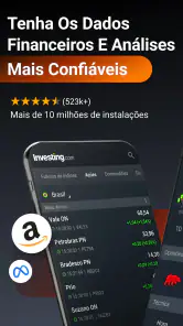 Investing.com Bolsa de Valores screenshot