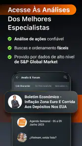 Investing.com Bolsa de Valores screenshot