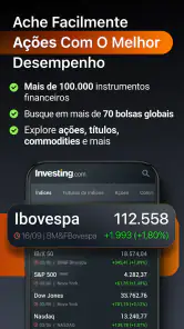 Investing.com Bolsa de Valores screenshot