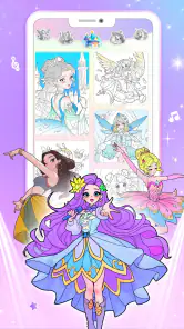 Jogo da Princesa: Colorir screenshot
