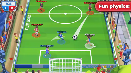 Jogo de futebol: Soccer Battle screenshot