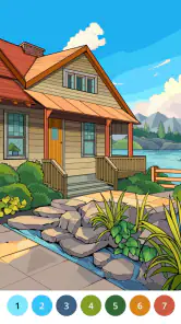 Jogo Pintar Pintar por Números screenshot