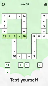 Jogos De Matemática Crossword screenshot