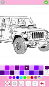 Jogos de pintar de carro screenshot