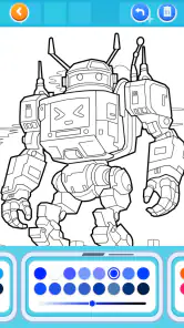 Jogos de pintar - Mecha & Robô screenshot
