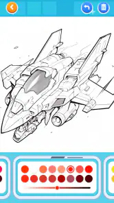 Jogos de pintar - Mecha & Robô screenshot