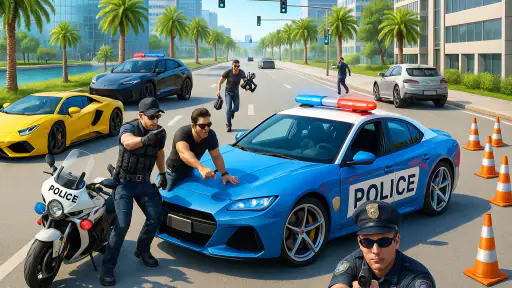 jogos de polícia carro offline screenshot