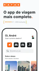 KAYAK: Voos, Hotéis e Carros screenshot