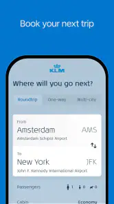 KLM - Reserve um voo screenshot