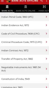 Latest Laws : Indian Bare Acts screenshot