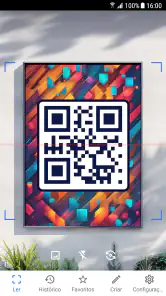 Leitor de código QR, de barras screenshot