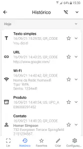 Leitor de código QR, de barras screenshot
